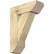 Ekena Millwork Traditional Slat Rough Sawn Bracket w/ Offset Brace, Douglas Fir, 8"W x 22"D x 30"H BKT0806X22X30TRA06RDF - alternate 1